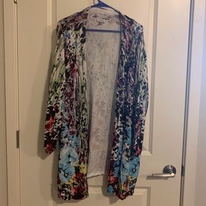 Avenue Multi Color Print Cardigan